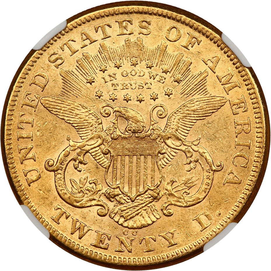 image for: 1873-CC $20 NGC AU55