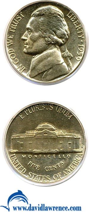 image for: 1959-D 5c PCGS MS66 FS