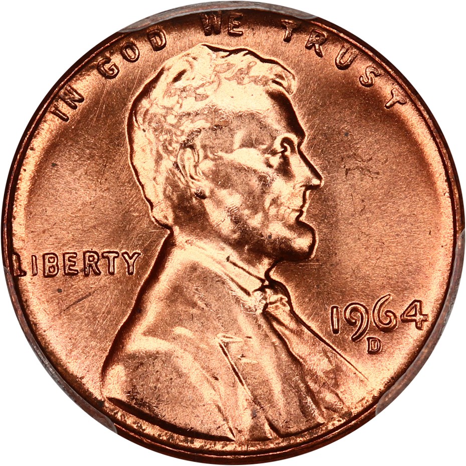 image for: 1964-D 1c PCGS MS66+ RD