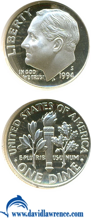 image for: 1994-S 10c Silver NGC Proof 70 UCameo
