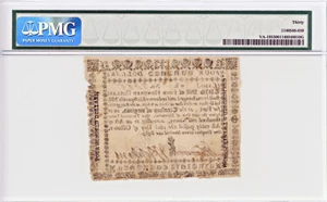 image for: FR. VA-195 October 16, 1780 $400 Virginia Colonial Note PMG Very Fine 30