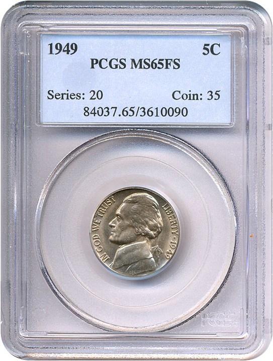 image for: 1949 5c  PCGS MS65 FS