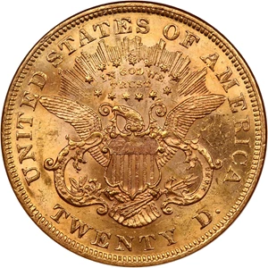 image for: 1872 $20 NGC/CAC MS61