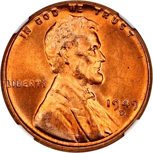image for: 1949-D 1c NGC MS67 RD