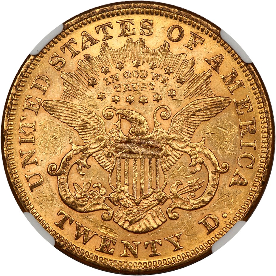 image for: 1871 $20 NGC AU58
