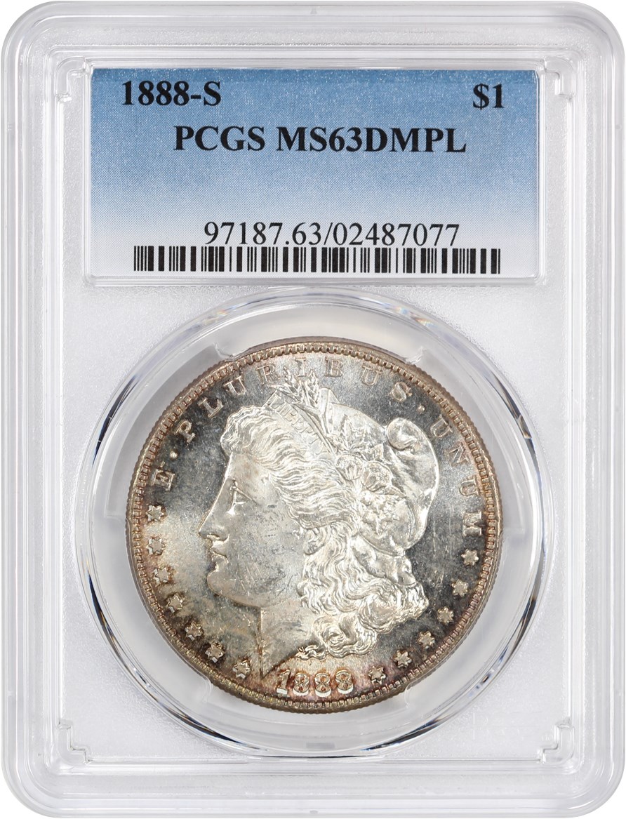image for: 1888-S $1 PCGS MS63 DMPL 