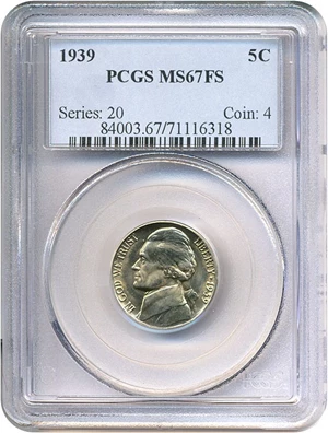 image for: 1939 5c PCGS MS67 FS