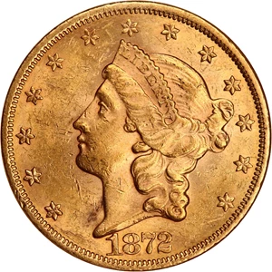 image for: 1872 $20 NGC/CAC MS61