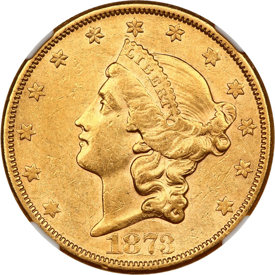 image for: 1873-CC $20 NGC AU55