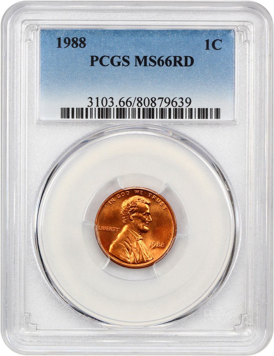 image for: 1988 1c PCGS MS66 RD