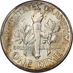 image for: 1962-D 10c PCGS MS66+ FB