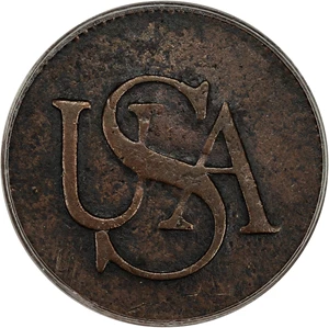 image for: Bar Cent PCGS VF30 (OGH)