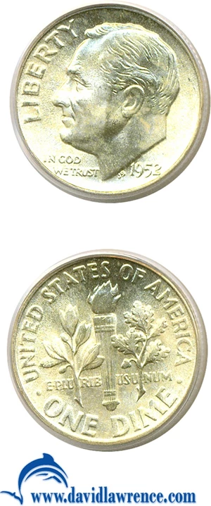 image for: 1952 10c PCGS MS67 FB