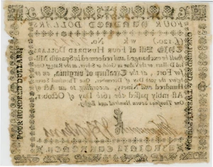 image for: FR. VA-195 October 16, 1780 $400 Virginia Colonial Note PMG Very Fine 30