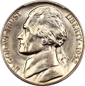 image for: 1952-D 5c PCGS MS65