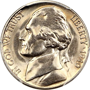 image for: 1940-S 5c PCGS MS66