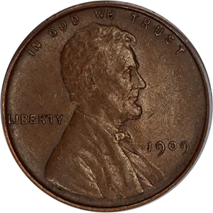 image for: 1909 Lincoln 1c PCGS AU58