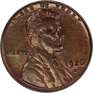 image for: 1926-D 1c PCGS AU58
