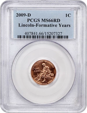 image for: 2009-D Lincoln-Formative Years 1c PCGS MS66 RD