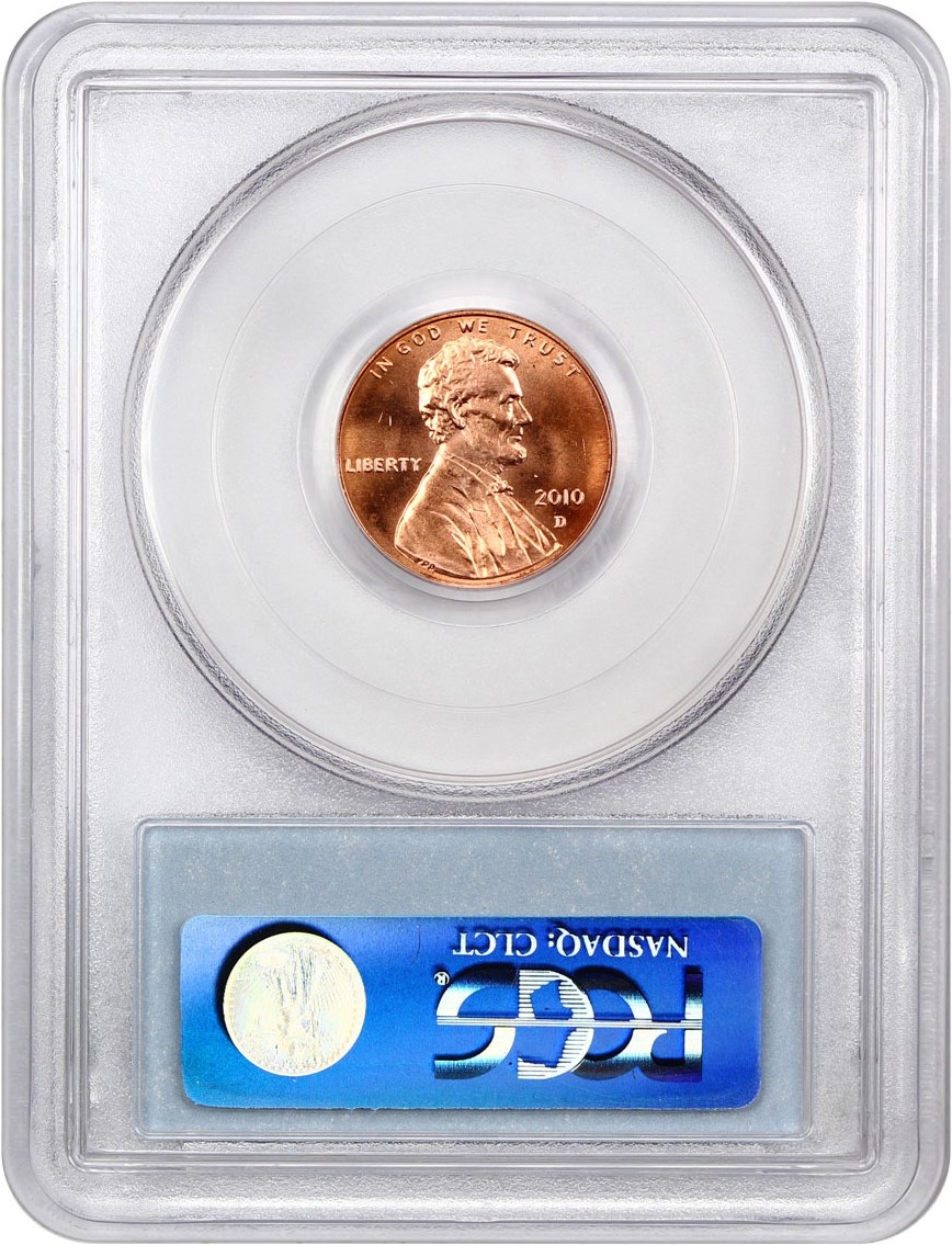 image for: 2010-D Shield 1c PCGS MS65 RD