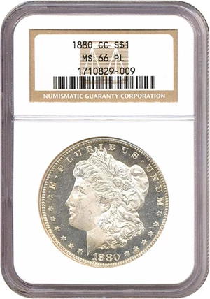 image for: 1880-CC $1 NGC MS66 PL