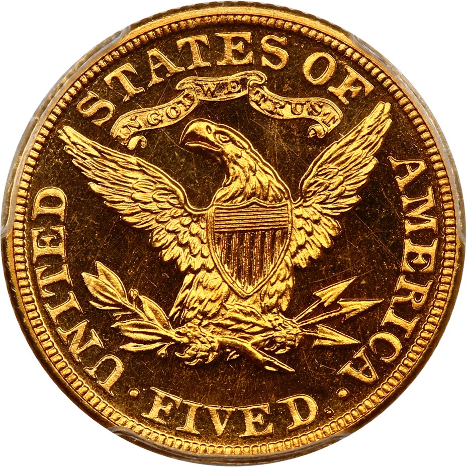 image for: 1888 $5 PCGS/CAC Proof 65 DCAM