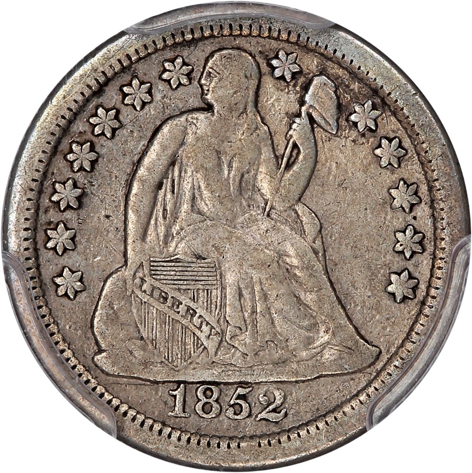 image for: 1852-O 10c PCGS VF20