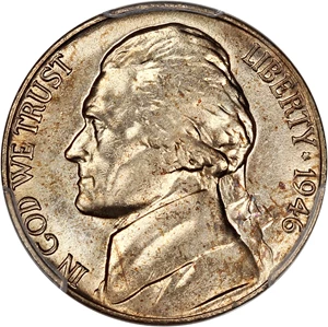 image for: 1946 5c PCGS MS65