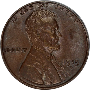 image for: 1919-D 1c PCGS AU58