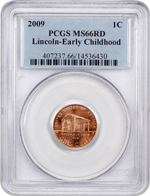 image for: 2009 Lincoln-Early Childhood 1c PCGS MS66 RD