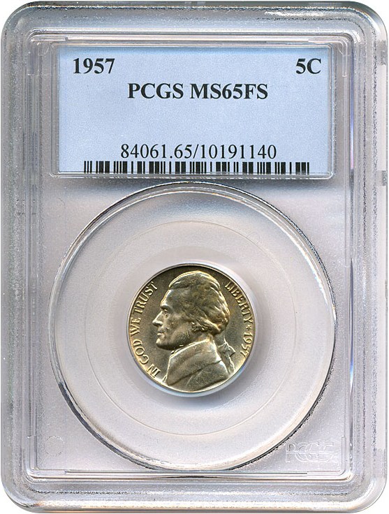 image for: 1957 5c  PCGS MS65 FS