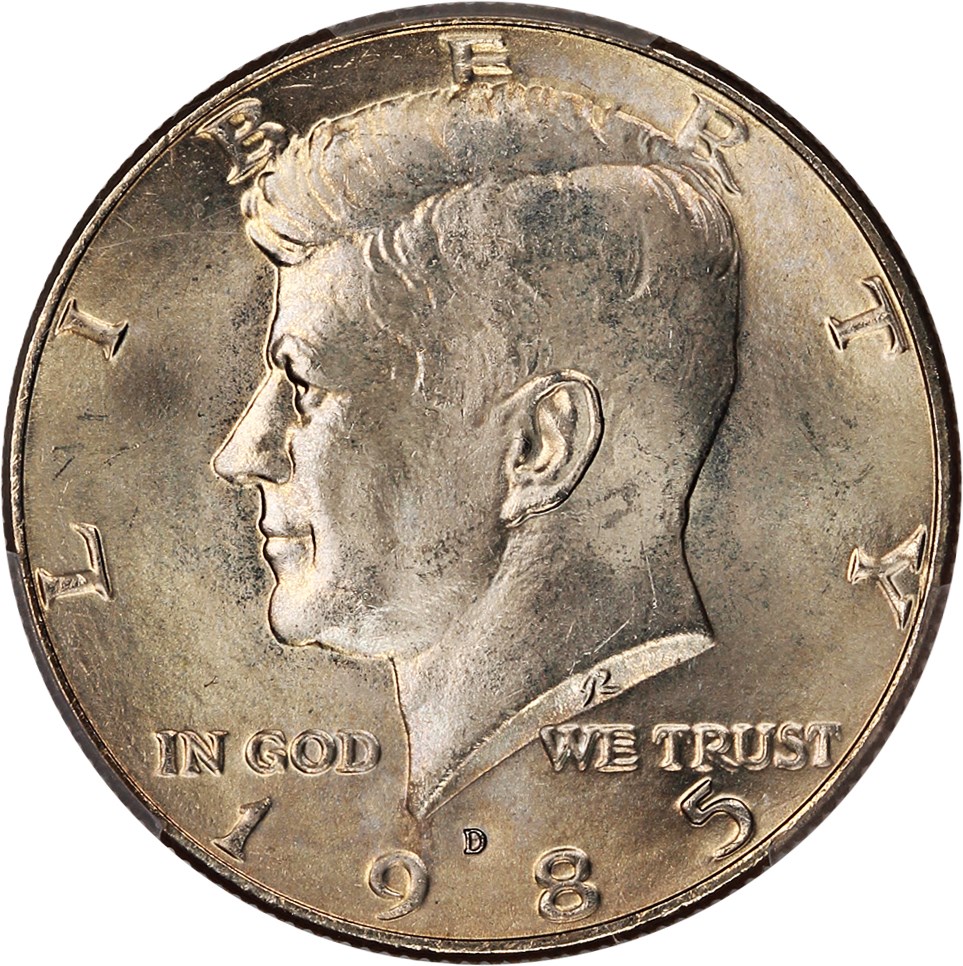 image for: 1985-D 50c PCGS MS66