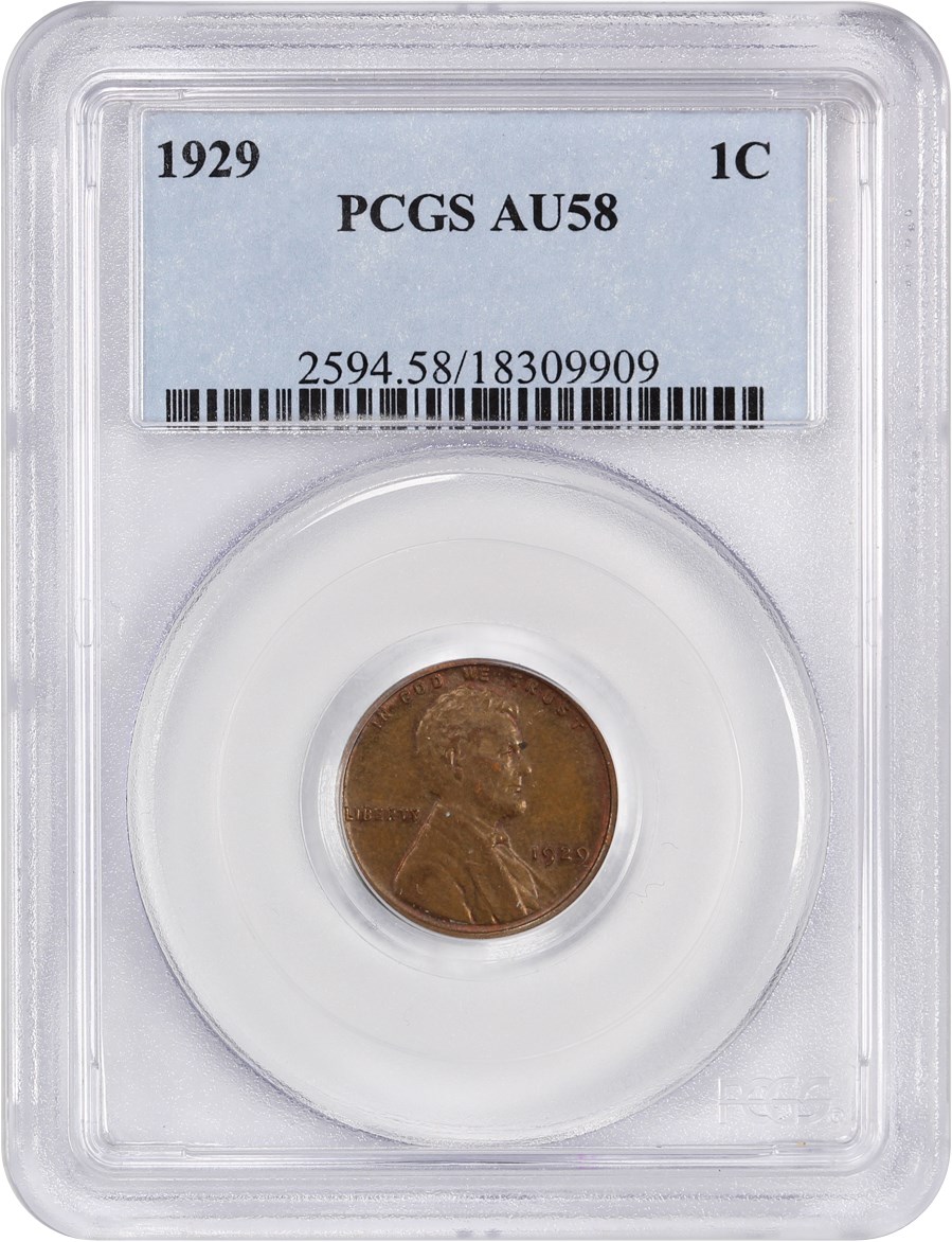 image for: 1929 1c PCGS AU58
