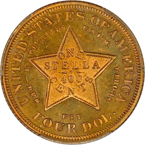image for: 1879 Stella $4 PCGS/CAC Proof 62 (Flowing Hair)