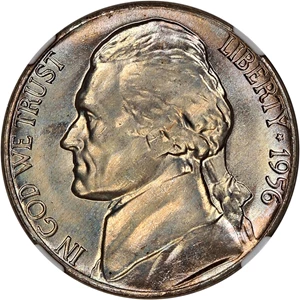 image for: 1956-D 5c NGC MS67