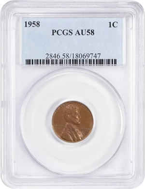 image for: 1958 1c PCGS AU58