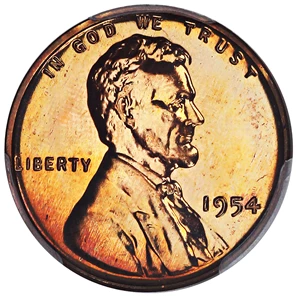 image for: 1954 1c PCGS Proof 65 RB