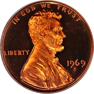 image for: 1969-S 1c PCGS Proof 68 RD CAM
