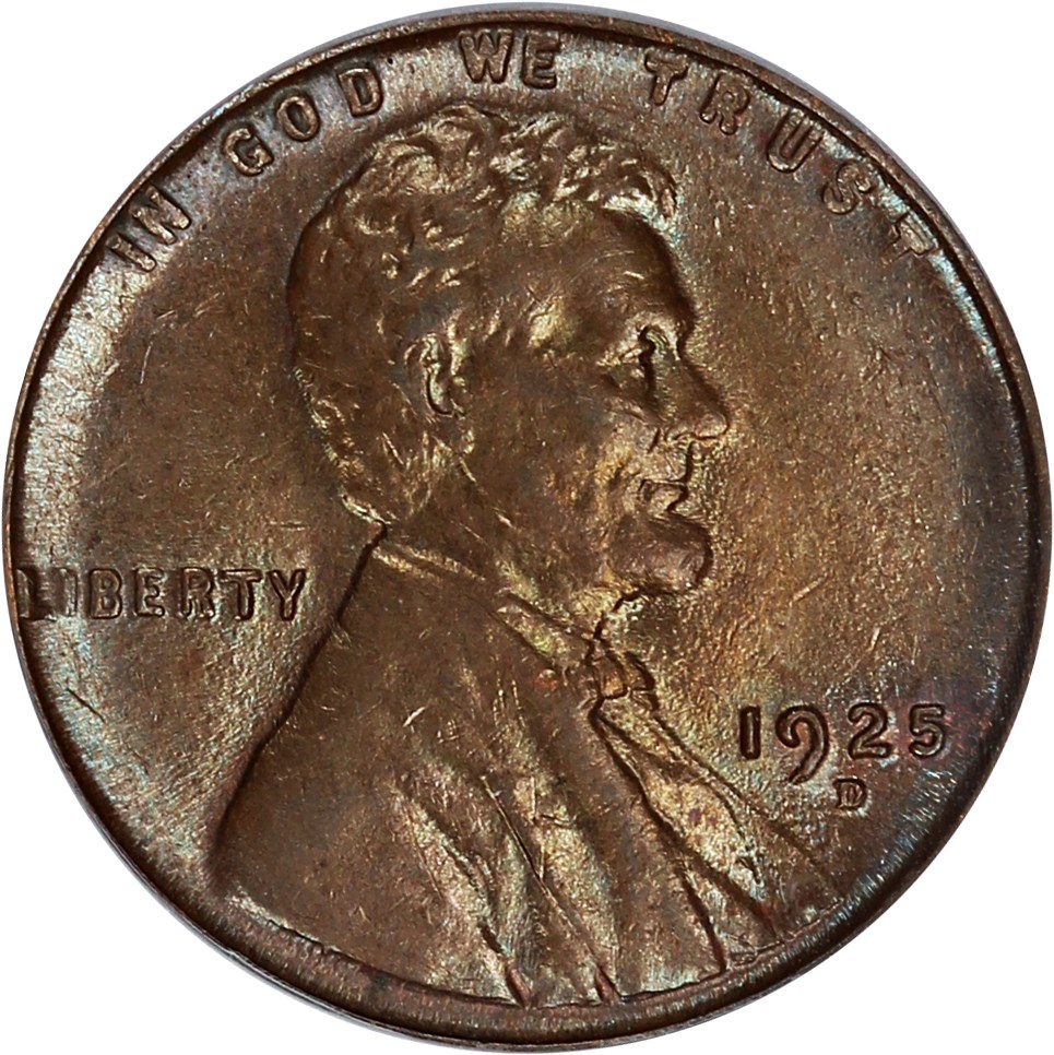 image for: 1925-D 1c PCGS AU58