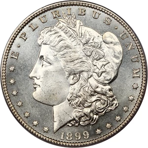 image for: 1899 $1 PCGS MS65 PL