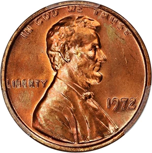 image for: 1972/1972 1c PCGS MS67 RD (Doubled Die Obverse)
