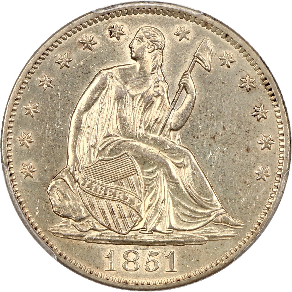 image for: 1851-O 50c PCGS AU58