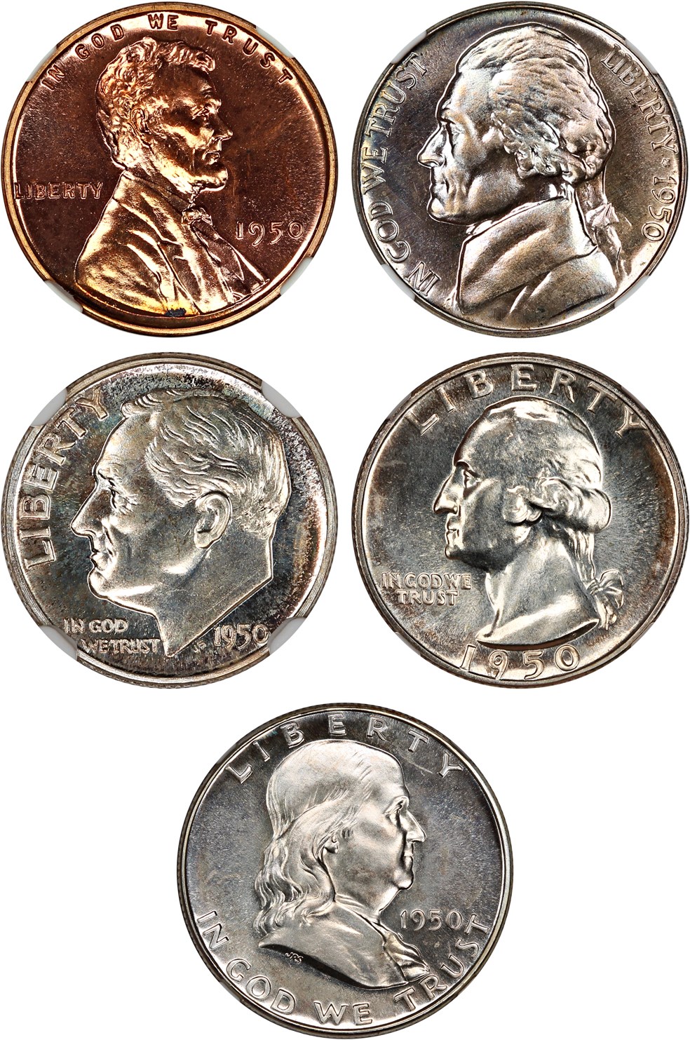 image for: 1950 Proof Set NGC Proof 65-66