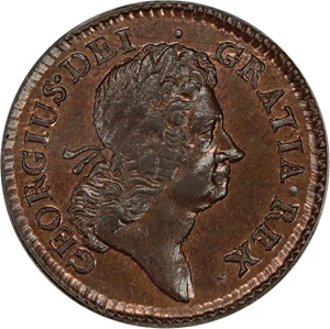 image for: 1723 Hibernia 1/2 P PCGS/CAC MS64 RB
