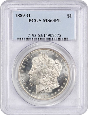image for: 1889-O $1 PCGS MS63 PL