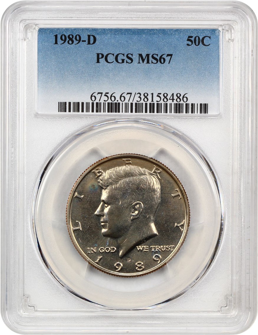image for: 1989-D 50c PCGS MS67