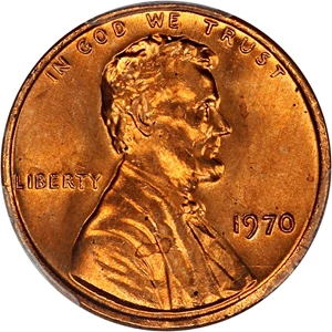 image for: 1970 1c PCGS MS66 RD
