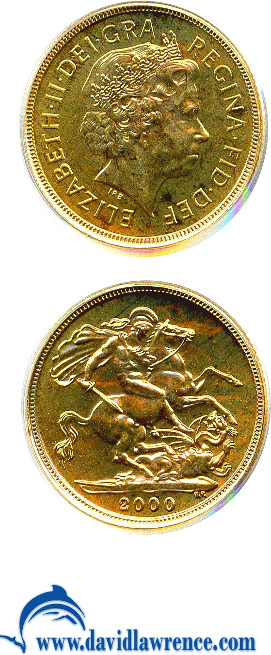 image for: Great Britain: 2000 Sov  PCGS MS67   