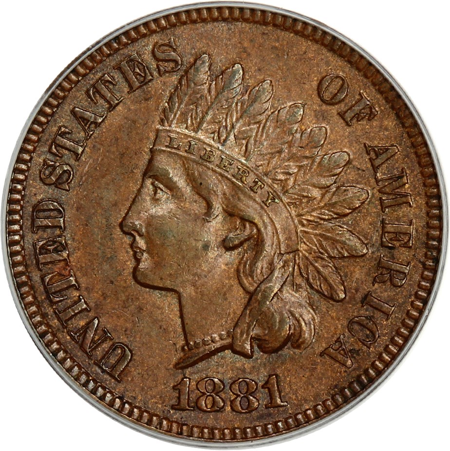 image for: 1881 1c PCGS AU58