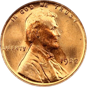 image for: 1927 1c PCGS MS65 RB